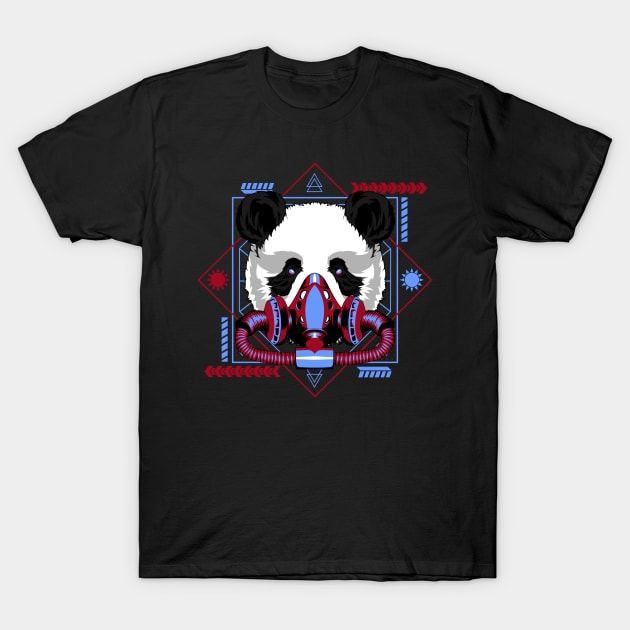 panda galaxy T-Shirt by SHINIGAMII